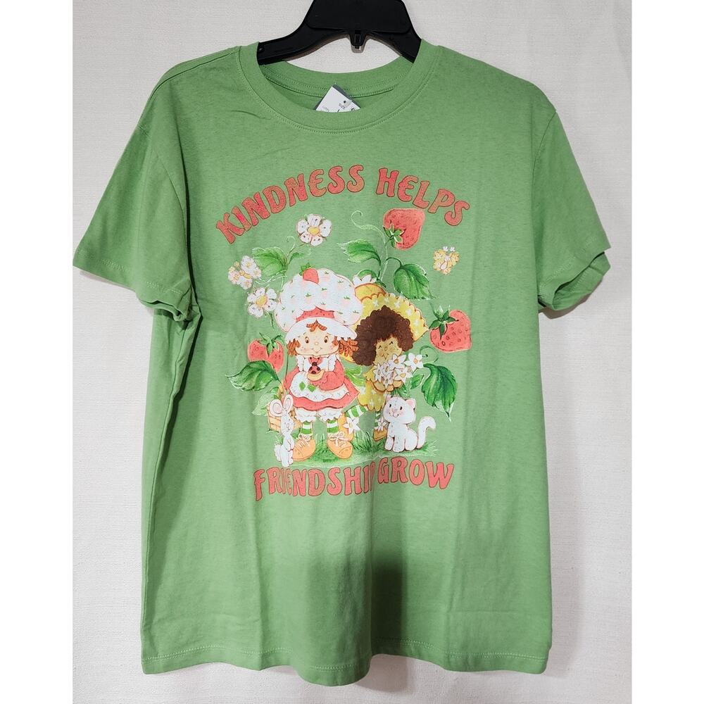 Strawberry shortcake '' Kindness helps friendship grow'' shirt women's Large